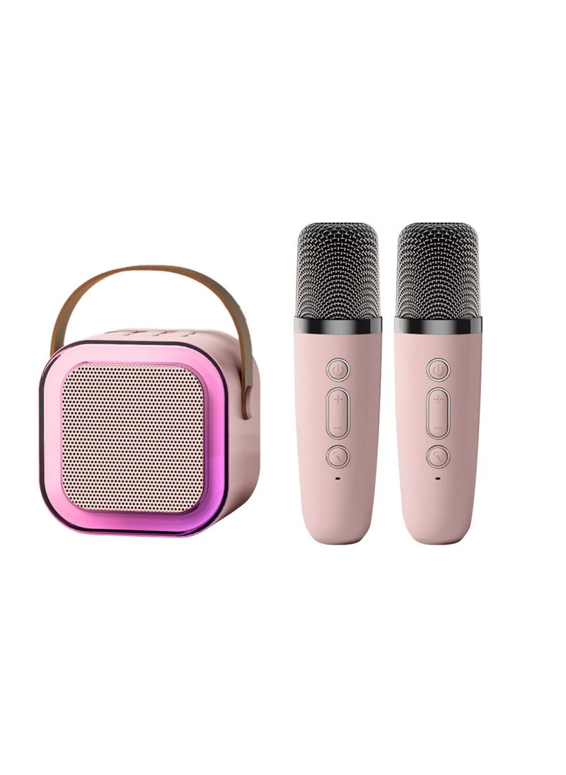 DIGI CORE Mini Karaoke Machine Portable Speaker Bluetooth Karaoke Speaker With Dual Wireless Mic For Kids And Adults Mini Wireless Speaker With Light For Indoor And Outdoor Party And Birthday Bluetooth Speaker  - Image 1