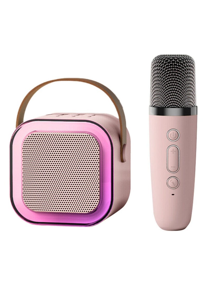 DIGI CORE Mini Karaoke Machine Portable Speaker Bluetooth Karaoke Speaker With Dual Wireless Mic For Kids And Adults Mini Wireless Speaker With Light For Indoor And Outdoor Party And Birthday Bluetooth Speaker  - Image 3