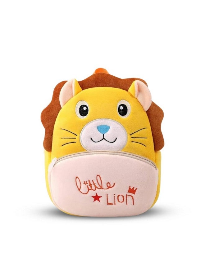 blue tree Cute Kids Backpack Toddler Bag Plush Animal Cartoon Mini Travel Bag for Baby Girl Boy 1-6 Years, Ideal for Gifting for Kids (Lion) - Image 1