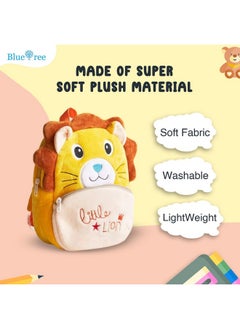 Blue Tree blue tree Cute Kids Backpack Toddler Bag Plush Animal Cartoon Mini Travel Bag for Baby Girl Boy 1-6 Years, Ideal for Gifting for Kids (Lion)  - Image 3