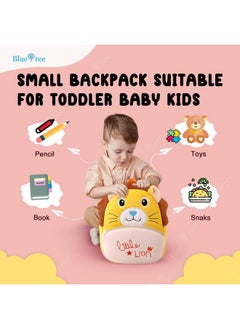 Blue Tree blue tree Cute Kids Backpack Toddler Bag Plush Animal Cartoon Mini Travel Bag for Baby Girl Boy 1-6 Years, Ideal for Gifting for Kids (Lion)  - Image 5