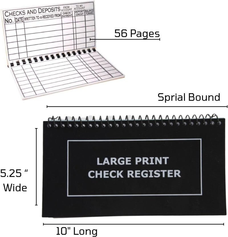 MaxiAids The Giant Print Check Register - Image 2