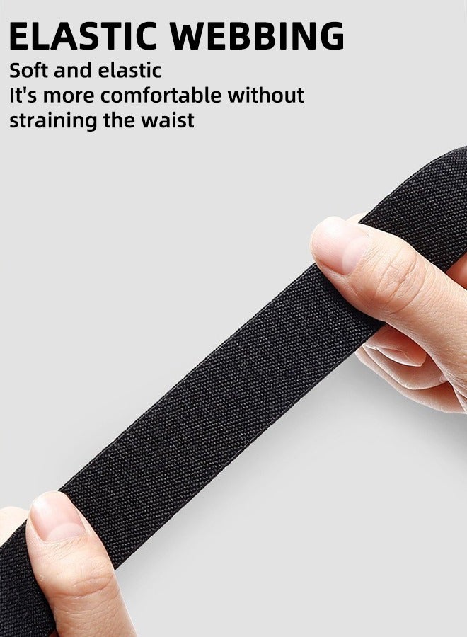 Buckleless Elastic Invisible Belt For Men And Women | Invisible Elastic Belt For Jeans With Buckle | Invisible Seamless Elastic Belt For Lazy Pants | Elastic Waist Belt For Jeans, Black, Unisex  - Image 5