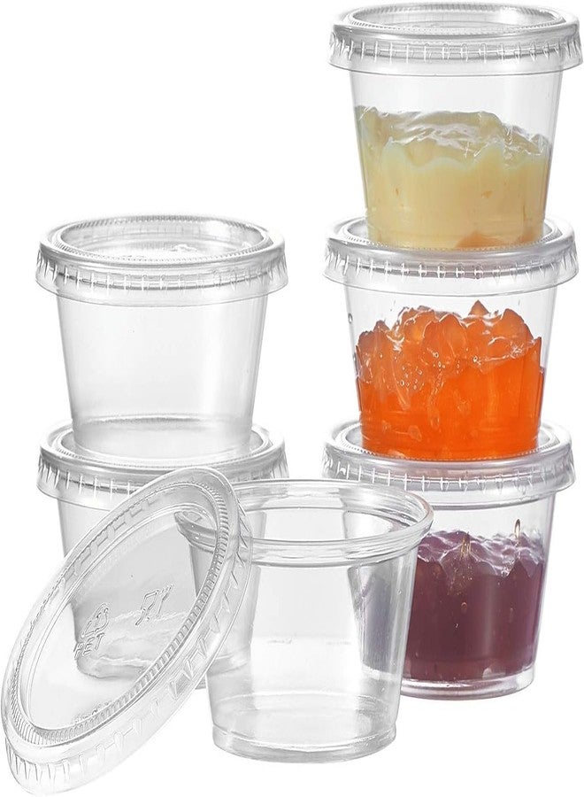 V4L Plastic Transparent Takeout Food Containers Food Storage Containers With Lids Freezer Safe | Meal Prep | Microwavable Dishwasher | Leakproof | BPA Free (100ml Pack of 50) - Image 3