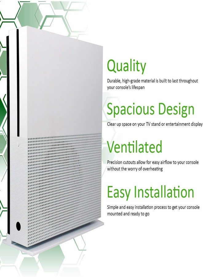 KlsyChry Vertical Stand for Xbox One S Console-White - Image 4