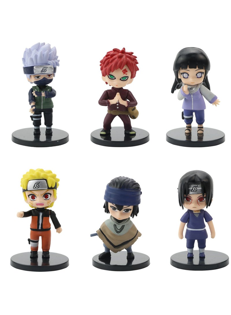 12 pc Mini NARUTO Figure Sasuke Kakashi Itachi Gaara Jiraiya Q Verison Figurine 7-8cm Wholesale PVC Model Toys - Image 3