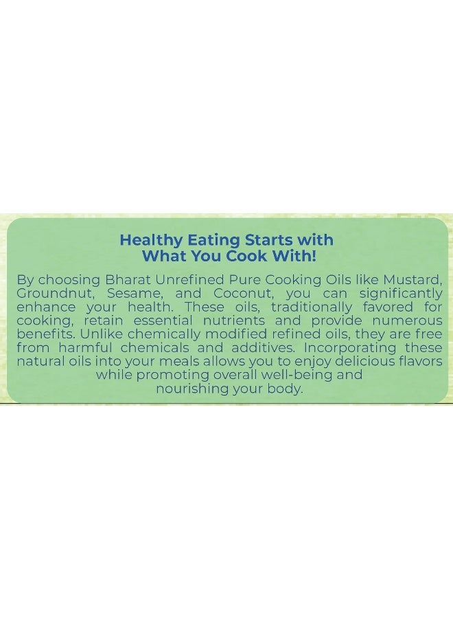 Bharat زيت الفول السوداني بهارات - معصور على البارد نقي 5 لترات مع فيتامينات A و D و E - Image 3