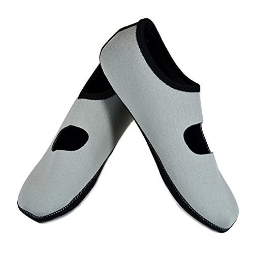 Nufoot Women's Mary Jane Slipper Grey Large - Image 1