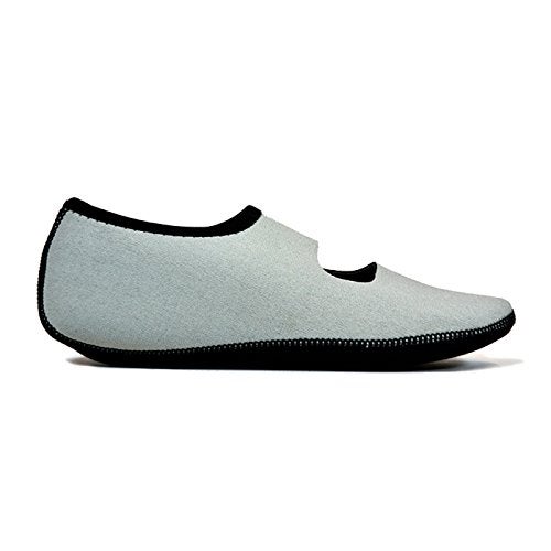 Nufoot Women's Mary Jane Slipper Grey Large - Image 2