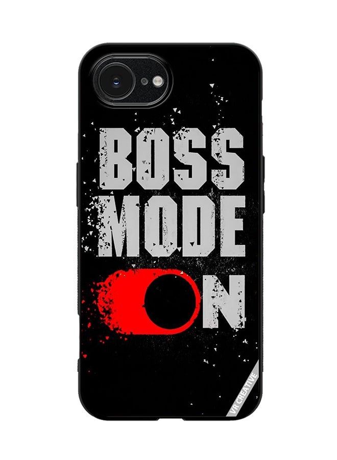 Protective Case Cover For Apple iPhone 16e Boss Mode On Design Multicolour