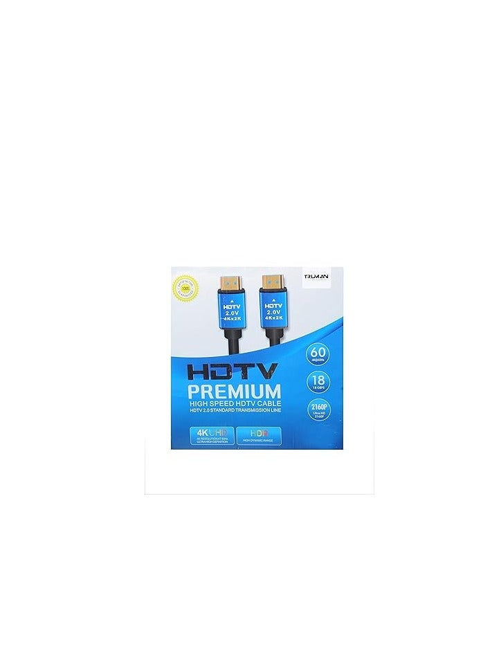 كابل HDMI 4K طول 3 متر من ترومان، لتلفزيون