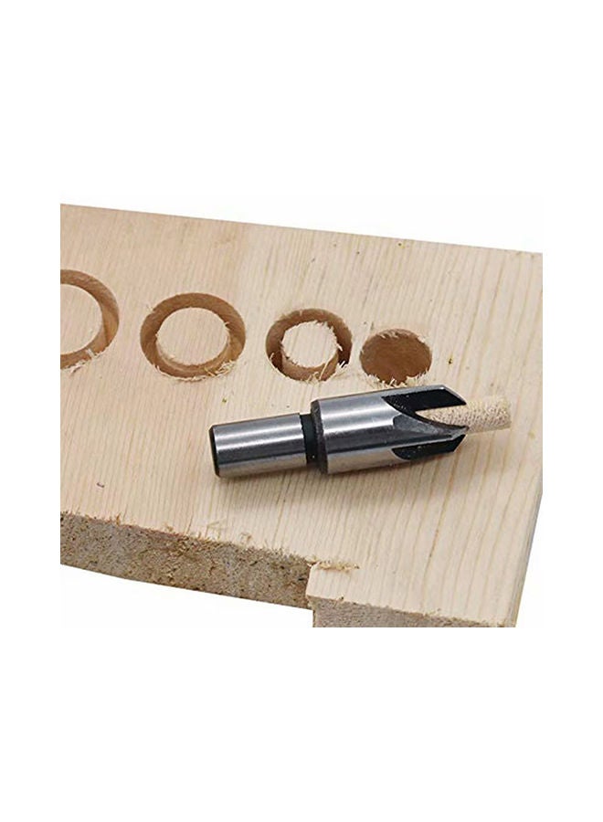 NIBEMINENT 4-Piece Dowel Wood Working Drill Bit Set Silver 10cm - Image 3