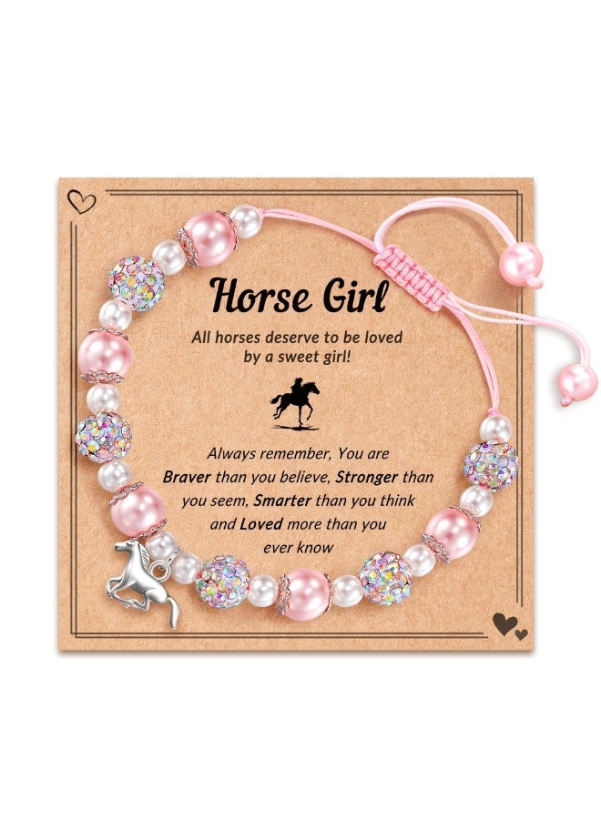 LAMAY Valentine's Day birthday jewelry gift for girls (Horse-Girl-2) - Image 1