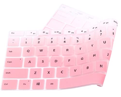 UHamn Silicone Keyboard Protective Skin Cover Compatible with 2019 Microsoft Surface Pro 7, 2016-2018 Surface Pro 4 / Pro 5 / Pro 6 (Pink Ombre) - Image 1