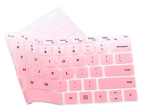 UHamn Silicone Keyboard Protective Skin Cover Compatible with 2019 Microsoft Surface Pro 7, 2016-2018 Surface Pro 4 / Pro 5 / Pro 6 (Pink Ombre) - Image 3