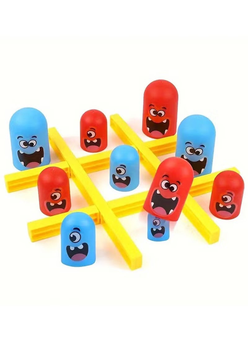 YelaJoy New Tic Tac Toe Games, Board Game for Kids, Head to Head Games, Family Games, Cartoon Monster Themed Pieces - Educational Toy for Children Ages 3-8 Years Old  - Image 2
