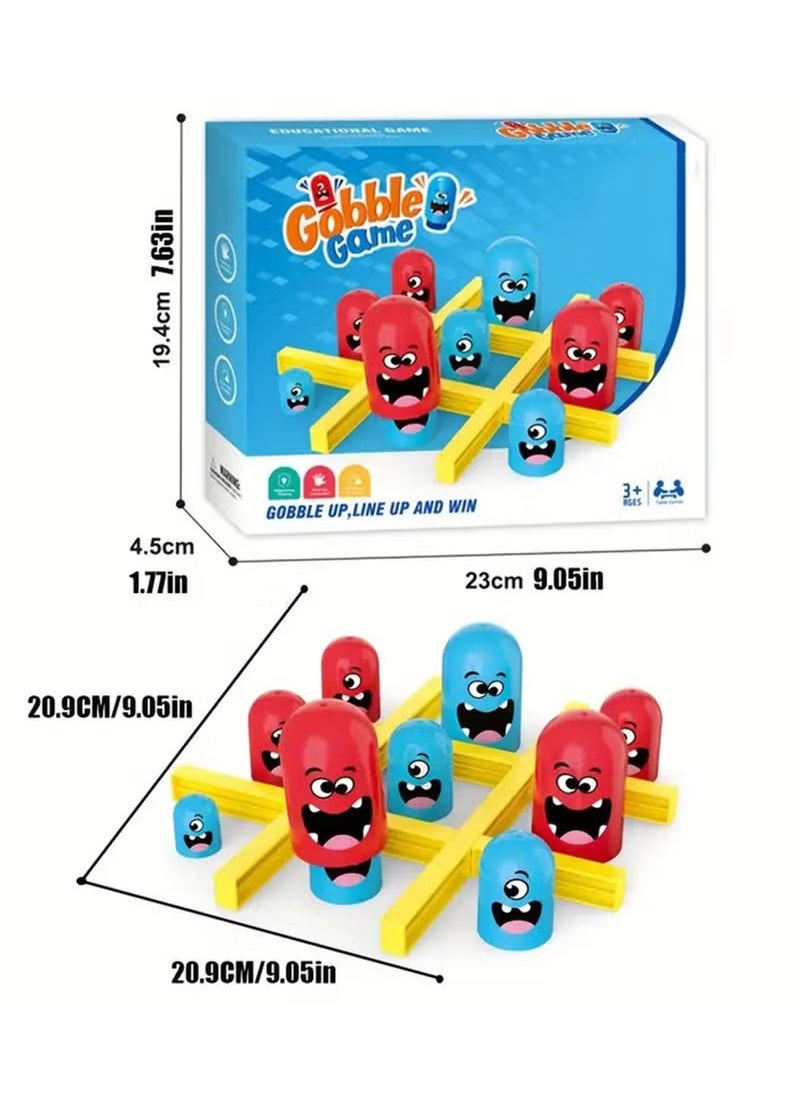 YelaJoy New Tic Tac Toe Games, Board Game for Kids, Head to Head Games, Family Games, Cartoon Monster Themed Pieces - Educational Toy for Children Ages 3-8 Years Old  - Image 5
