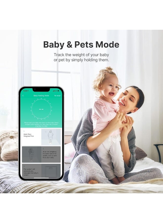 Bluetooth Body Fat Scale, Smart Wireless Digital Bathroom Weight Scale Body Composition Monitor Health Analyzer With Smartphone App For Body Weight, Fat, Water, Bmi, Bmr, Muscle Mass