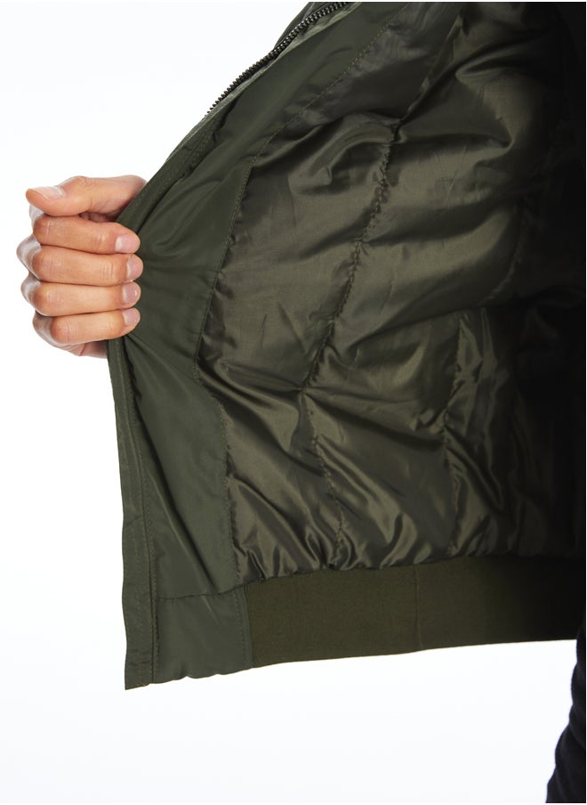 LC WAIKIKI Standard Fit College Neck Men's Bomber Coat  - Image 3