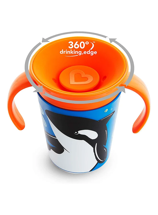 Munchkin Miracle 360 Wildlove Trainer Cup 6 Oz/ 177 Ml Orca