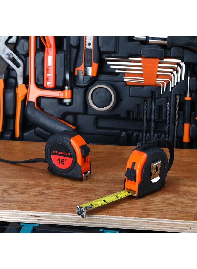 Yunsailing 15 Pack Tape Measure Bulk 16 Feet Retractable Measuring Tape Small Measure Easy Read with Fractions 1/8 Measurement(Orange) - Image 5