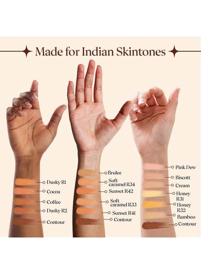 DAZLLER Face Powder 30G Soft Caramel R34 (For Medium Skin Tone)Effortless Blend Featherlight Added Sunscreen Sebum Control Soft Finish Parabenfree Vegan & Crueltyfree - Image 4