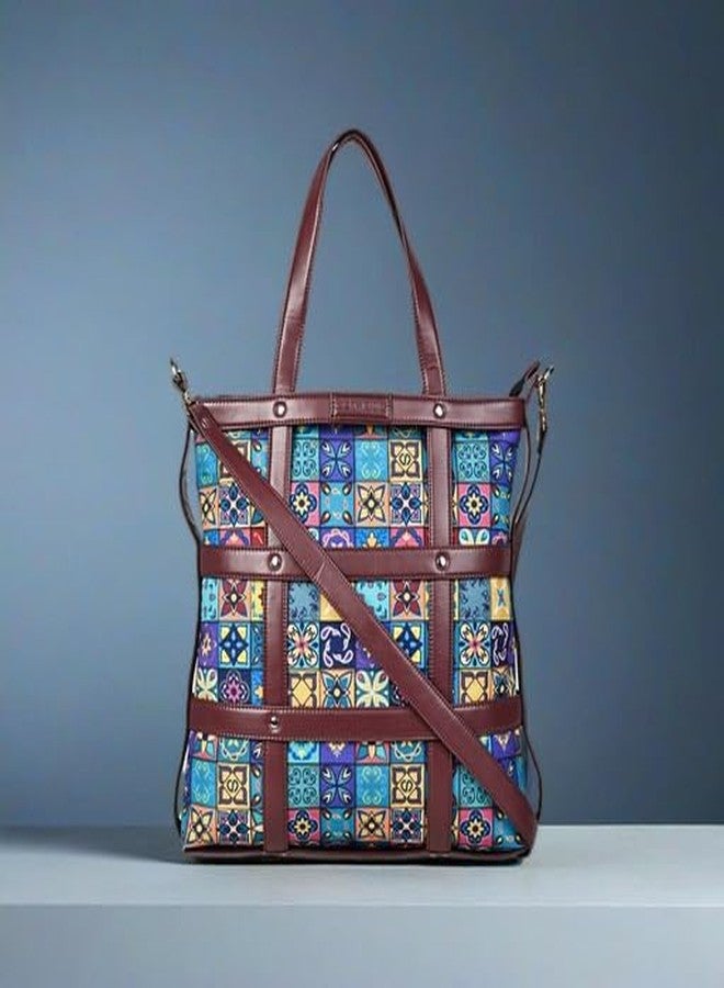 Bot Bag laptop handbag for women Blue Myth Motif - Image 2