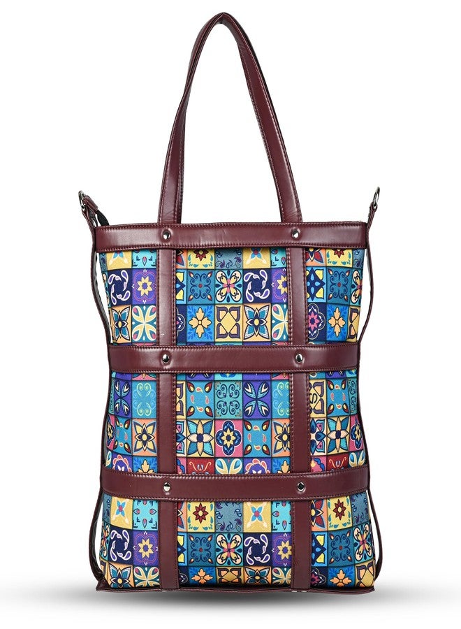 Bot Bag laptop handbag for women Blue Myth Motif - Image 1