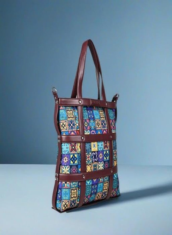 Bot Bag laptop handbag for women Blue Myth Motif - Image 3