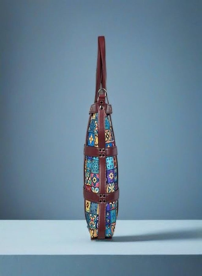 Bot Bag laptop handbag for women Blue Myth Motif - Image 4