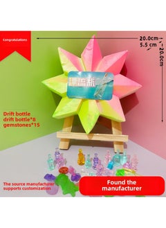 Ultraman Archaeological Digging Toys Blind Box Archaeological Dinosaur Fossils Children's Archaeological Educational Digging Gem Stall-Color:Drift Bottle❤/60 Pieces Per Box
