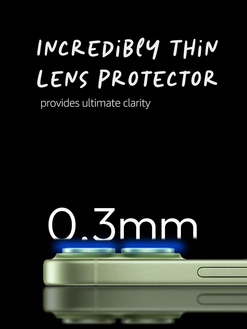 Lensarmor Compatible with iPhone 17 Camera Lens Protector Sage (2-Pack) – 9H Tempered Glass, Military-Grade Anti-Scratch, Case-Friendly, Easy Install Frame - Image 5