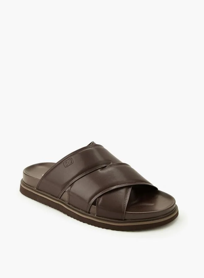 Duchini Men Cross Strap Comfort Sandals