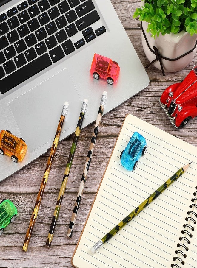 Breling 36 Set Camo Pencils Military Camo Party Favors Decorations Army Christmas Birthday Gift Camouflage Tactical Military Pencils for Party Teachers School Class 4 Colors - Image 4