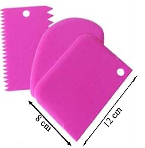 PINDIA Cake Side Designer Scraper decorador pasteles Set of 3 - Image 2