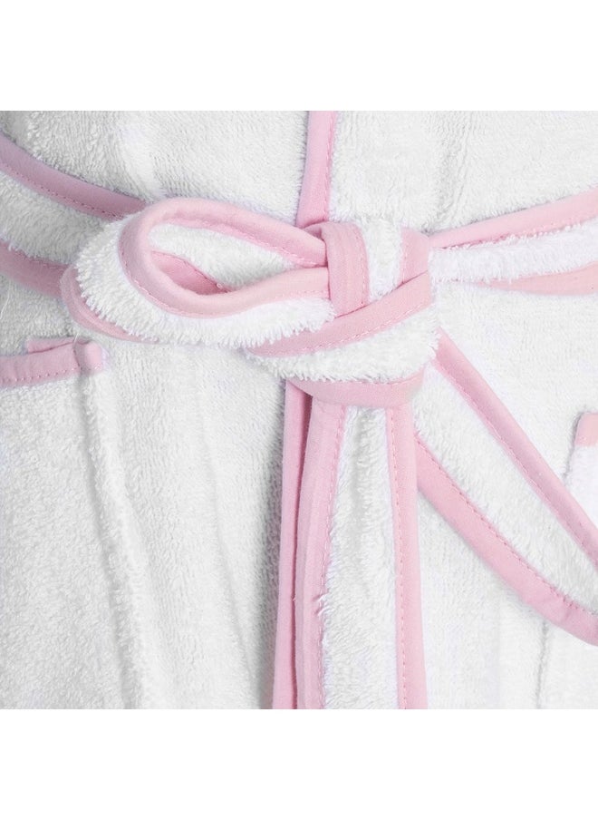 Yalla Hooded Kids Robe, White And Pink - 400 Gsm, Large - pzsku/ZF66C4FA1F86DC4A58534Z/45/_/1736868194/8b152c38-e687-4d0f-b5de-f0ece19e7460