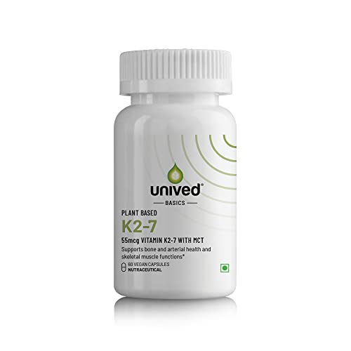 Unived Basics K2-7 | Plant-Based K2-7 as Menaquinone-7 (MenaquinGold) | Bone, Arterial, and Skeletal Muscle Health | 60 Vegan Capsules - Image 1
