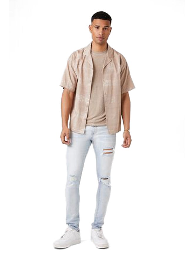 FOREVER 21 Ornate Short-Sleeve Shirt - Image 4