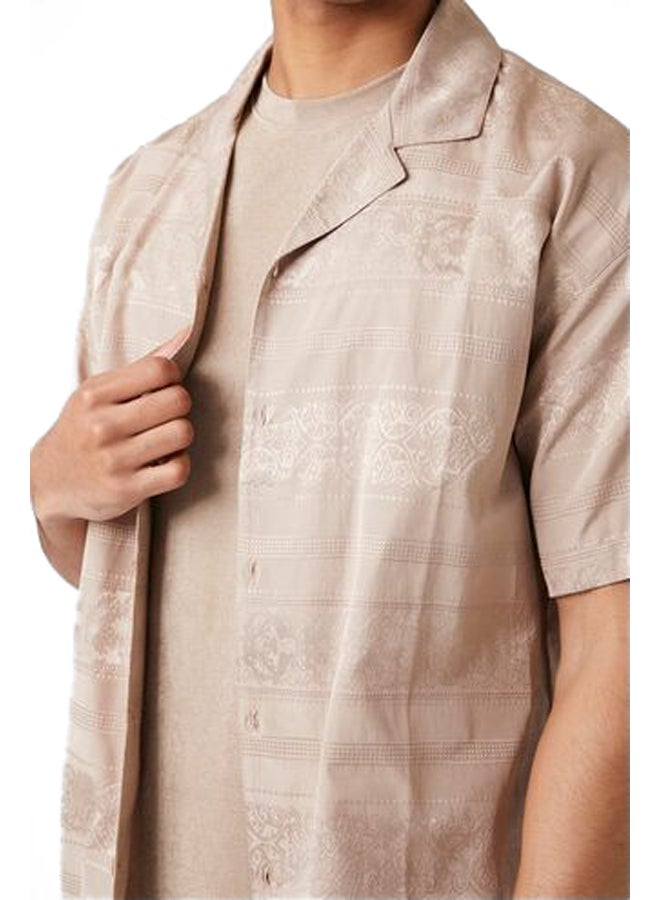 FOREVER 21 Ornate Short-Sleeve Shirt - Image 5