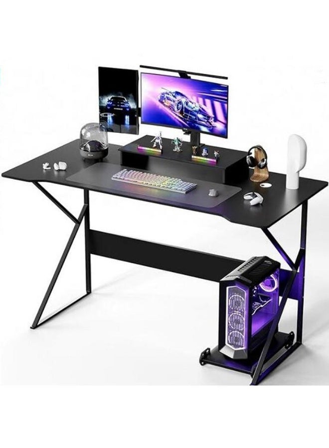 JCB CHIC Gaming Desktop Computer Desk，Ergonomic Home Office Desk Gaming Table PC Computer Gaming Desk, Workstation for Gift Idea (White,L100cm×W60cm×H73cm) - Image 1