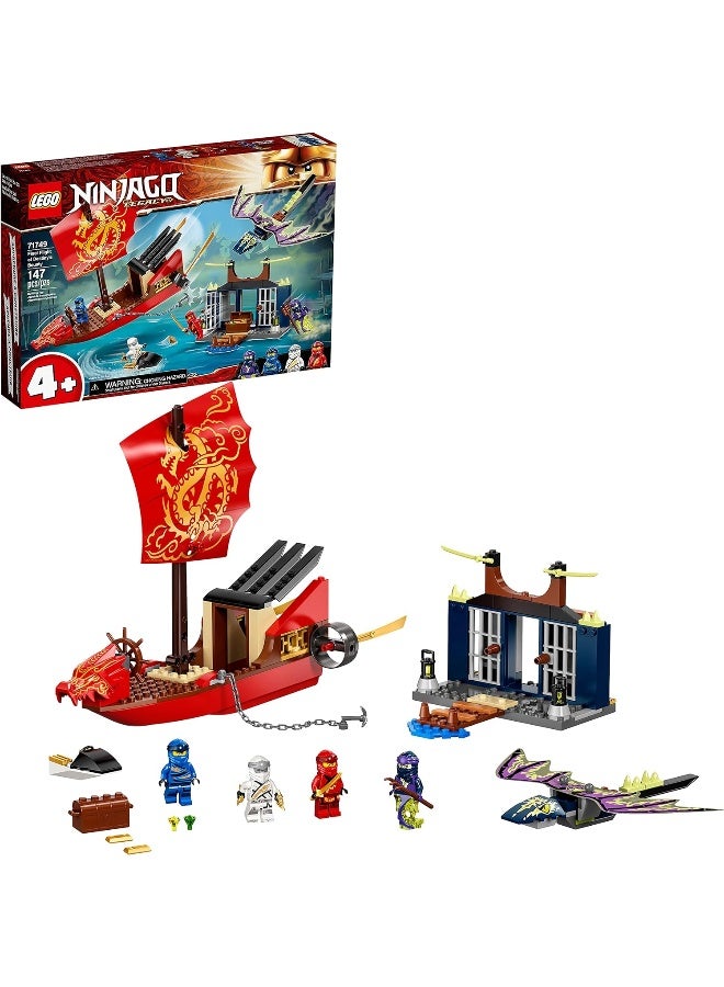 LEGO NINJAGO Legacy Final Flight of Destiny’s Bounty 71749 Ship Playset Building Kit, with Dragon and Jet Ski Toys; New 2021 (147 Pieces) - Image 3