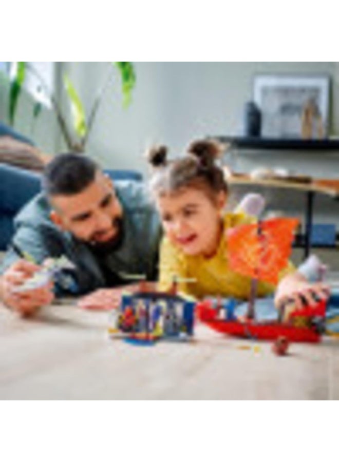 LEGO NINJAGO Legacy Final Flight of Destiny’s Bounty 71749 Ship Playset Building Kit, with Dragon and Jet Ski Toys; New 2021 (147 Pieces) - Image 5