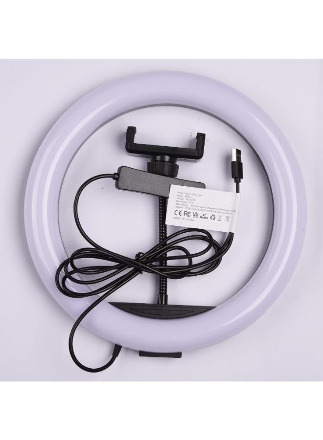 حلقة إضاءة مقاس 10 بوصة مع حامل ثلاثي القوائم وحامل الكاميرا والهاتف - Image 3