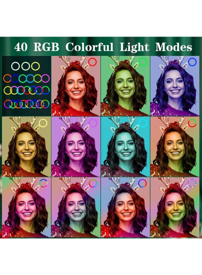 حلقة إضاءة مقاس 10 بوصة مع حامل ثلاثي القوائم وحامل الكاميرا والهاتف - Image 4