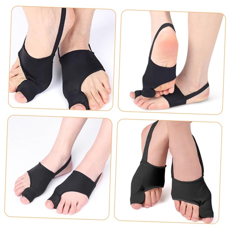 2Pcs Bunion Corrector Toe Splints Black For Hallux Valgus Relief And Flexibility Training - Image 3