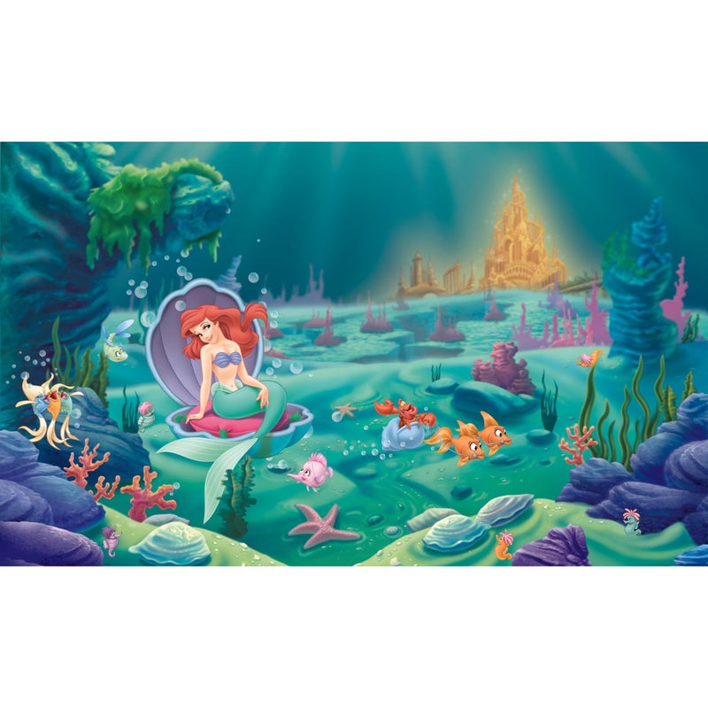 Disney Princes Littlest Mermaid Peel and Stick Wall Mural by RoomMates,JL1224M - Image 1