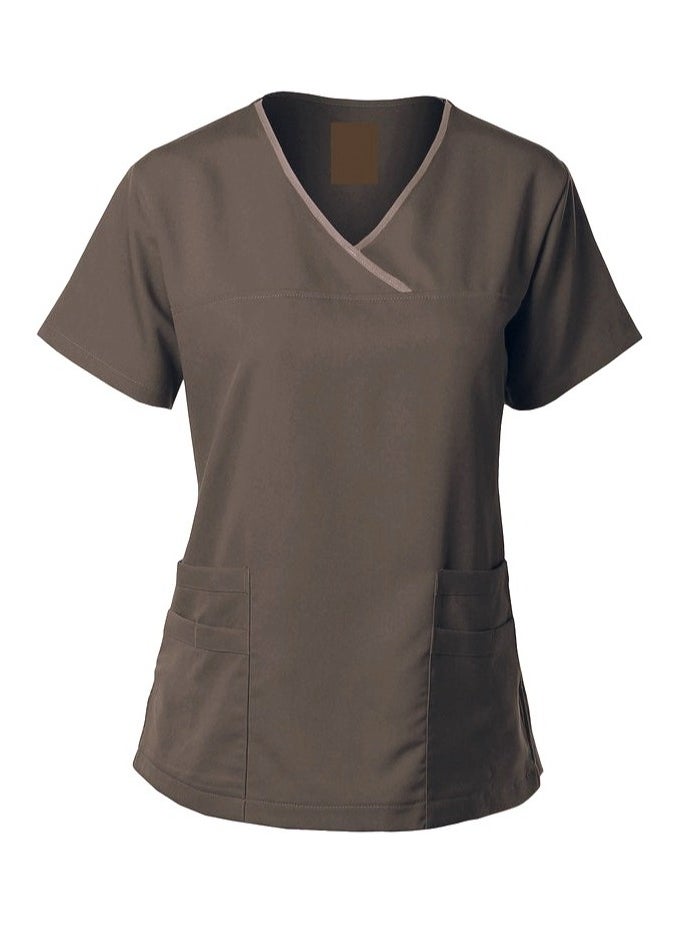 فيرونيكا Veronica Ladies Medical Scrub Set Clinic Doctor Nurse Nanny Maid Salon Uniform  - Image 3