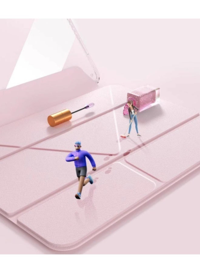 for xiaomi Pad 7/Pad 7 Pro Case Cover, Triple Fold Y-shaped Design, Multi Angle, Leather Tablet Cover With Pen Slot, Automatic Wake-up/sleep, Pink - Image 5