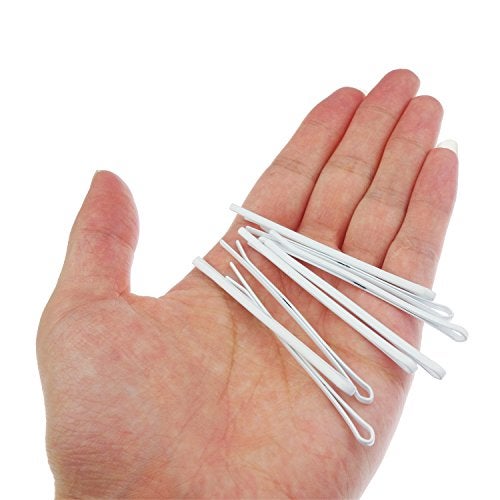 Kasteco 2 Pack White Nurse Hat Headband Nurse Cap Costume and 8 Pins - Image 3