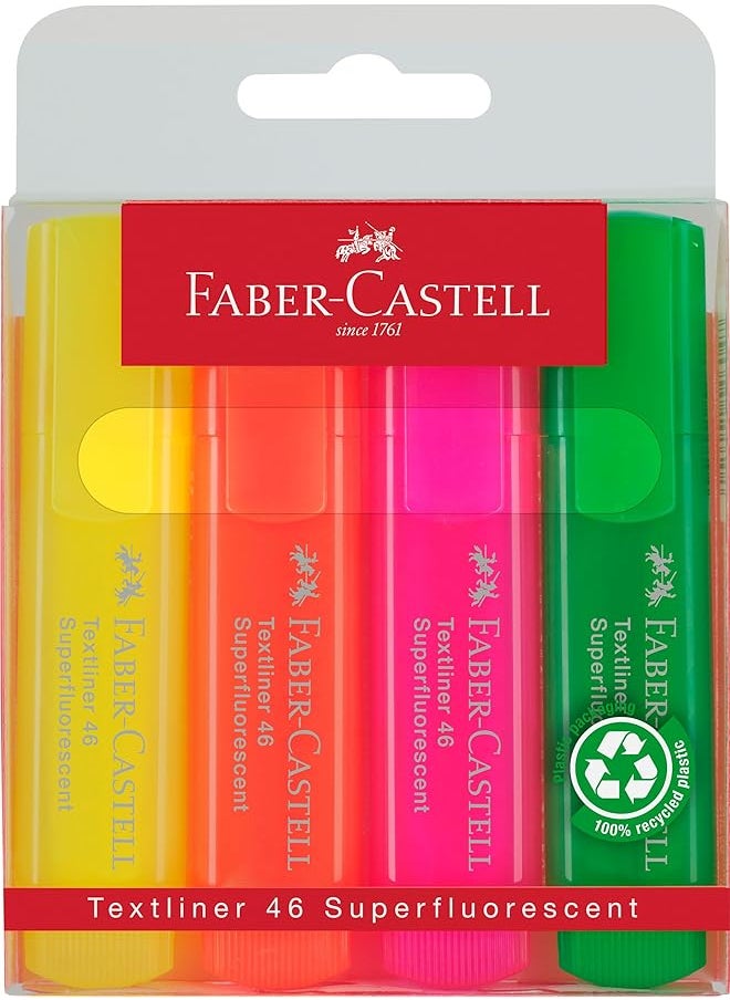 FABER-CASTELL - Ice Textliner Marker Wallet Of 4 - Image 1
